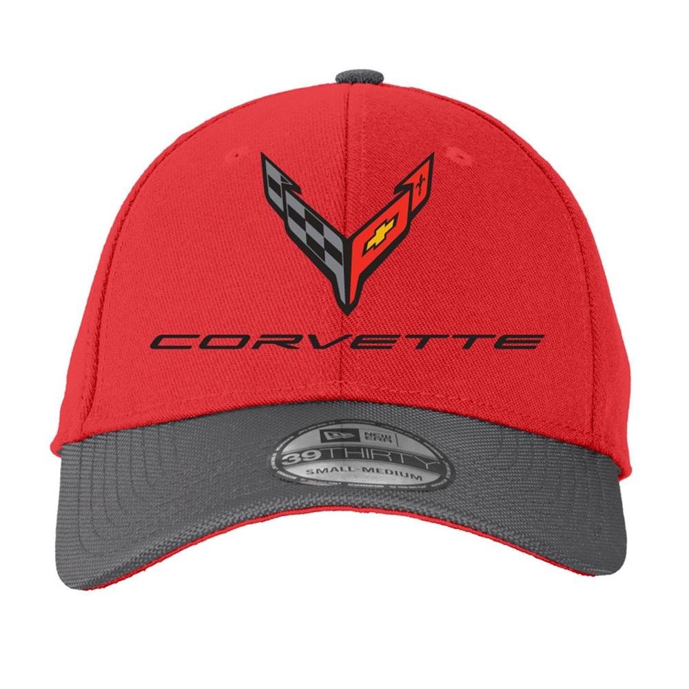 Next Generation C8 Corvette Flexfit Ballastic Hat - Red-SR1 Performance