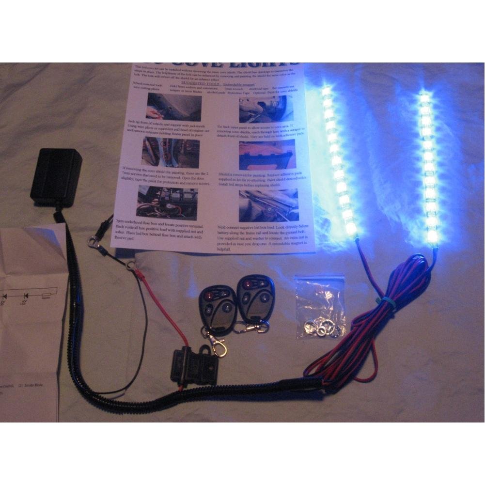 Corvette Fender Side Cove LED Lighting Kit with Standard Remote : 2005-2013 C6, Z06, ZR1-SR1 Performance