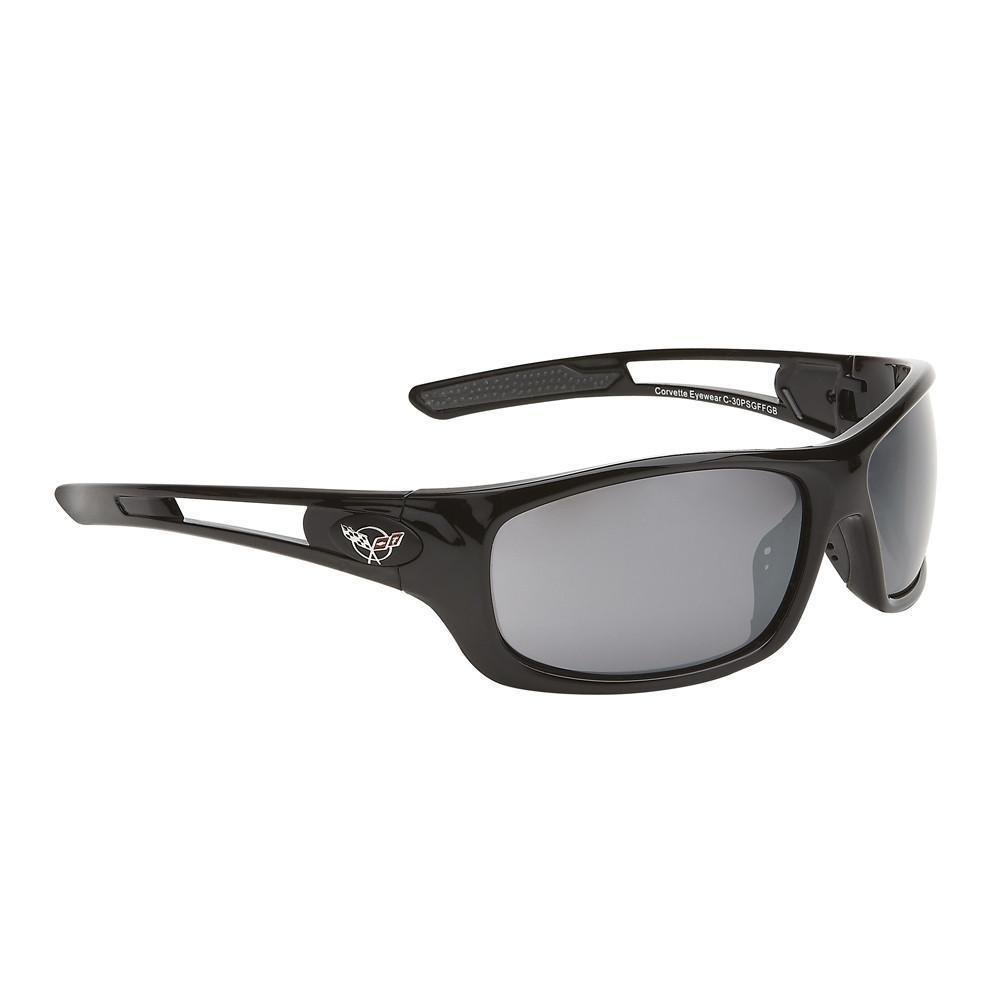 Corvette Sunglasses - Full Frame Gloss Black : C5 Logo-SR1 Performance