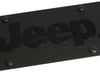 Jeep License Plate on Black Carbon Steel