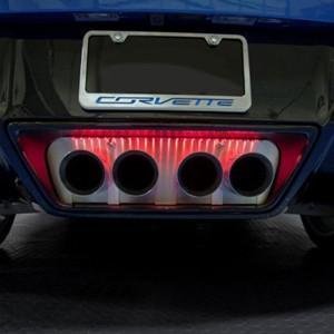 C7 Corvette Stingray Standard Exhaust Port Filler Panel- Polished Non Illuminated