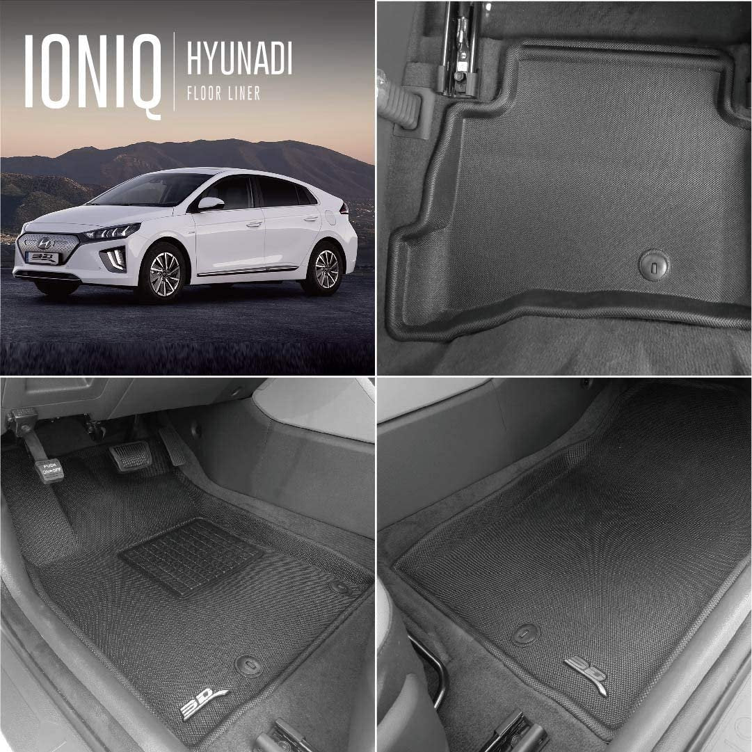 Hyundai IONIQ Hybrid 2017-22 / 2018-22 Plug-in Hybrid 3D MAXpider Floor Mats-SR1 Performance