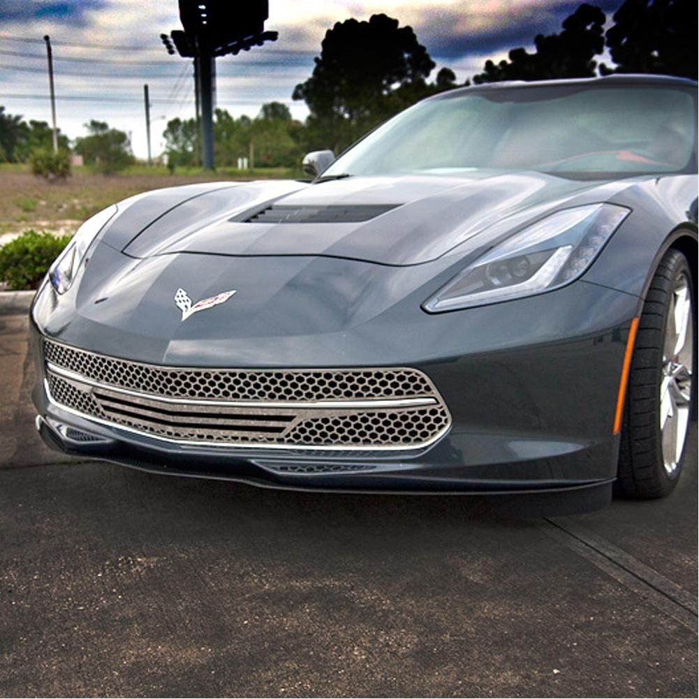 2014-2017 C7 Corvette Stingray - 3pc Retro Matrix Series Front Grille