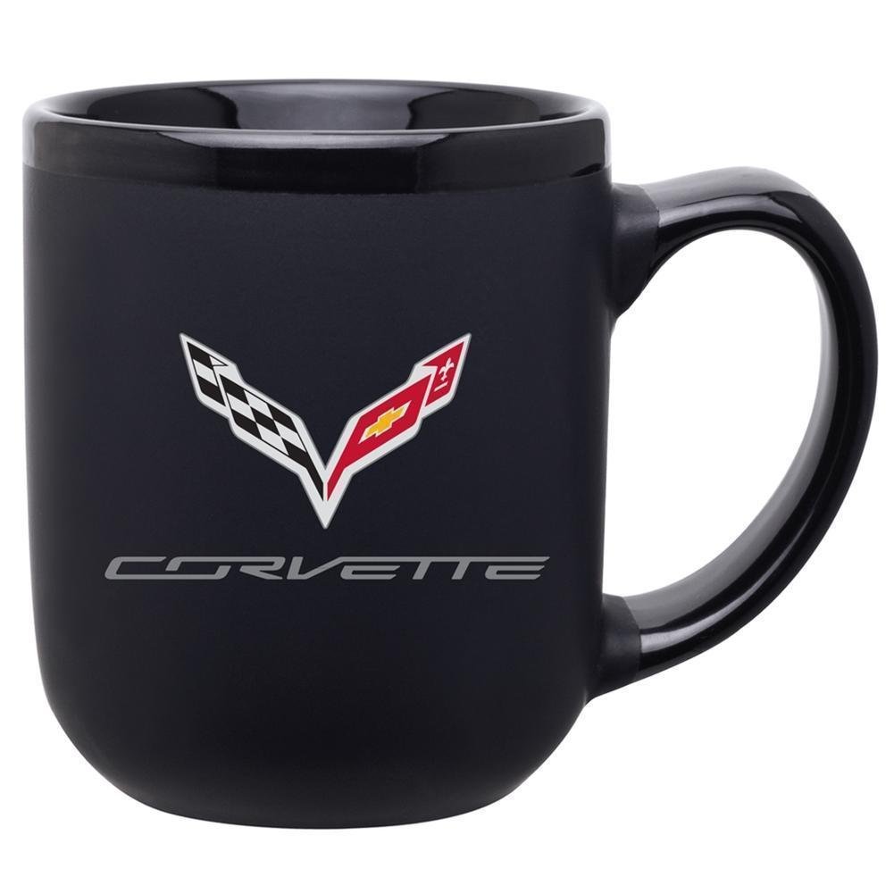 C7 Corvette Logo Coffee Mug - Black