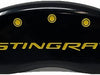 Corvette Brake Caliper Covers - Gloss Black w/Corvette Racing Yellow Stingray Script : C7 Stingray, Z51