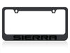 Sierra Stealth Blackout License Plate Frame