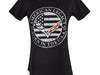 C7 Corvette Born in The USA American Legacy Ladie's T-Shirt - Black