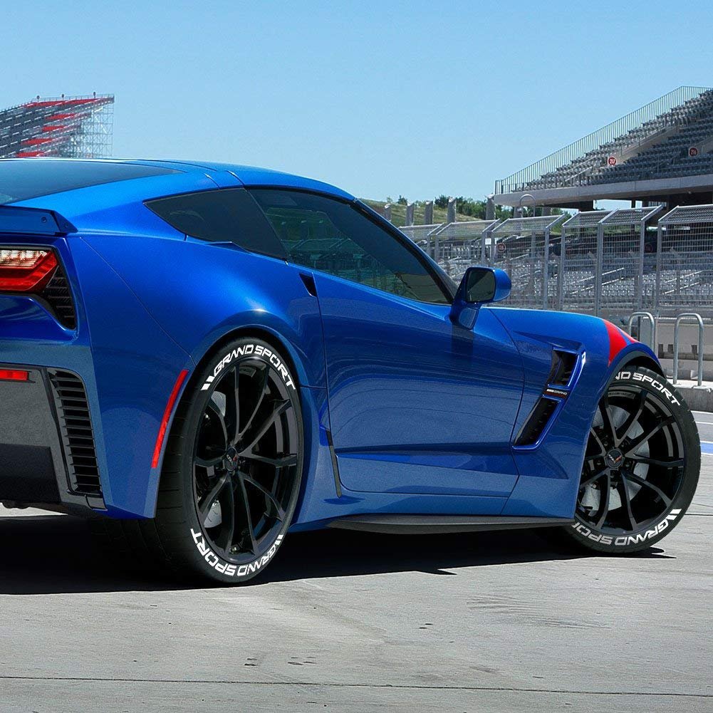 C7 Corvette Tire Stickers - Permanent 1"