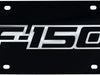 Ford F150 License Plate - Black Laser Acrylic with Mirrored Logo
