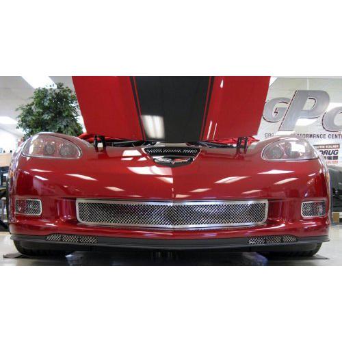 American Car Craft Chevrolet Corvette 2006 2007 2008 2009 2010 2011 2012 2013 Z06 / Grand Sport Mesh Hood Vent Grilles Trim Kit-SR1 Performance