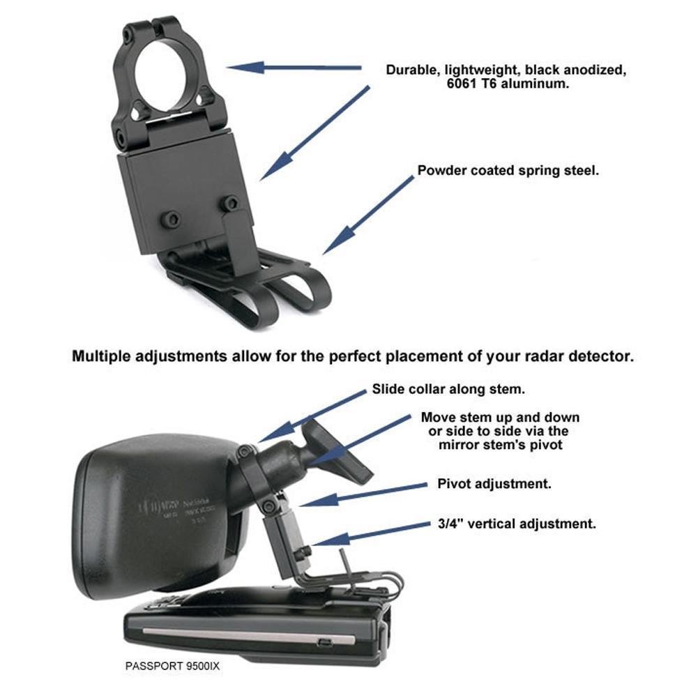 C5/C5 Z06 Corvette Radar Detector Bracket for Beltronics/Escort Radar Detector-SR1 Performance