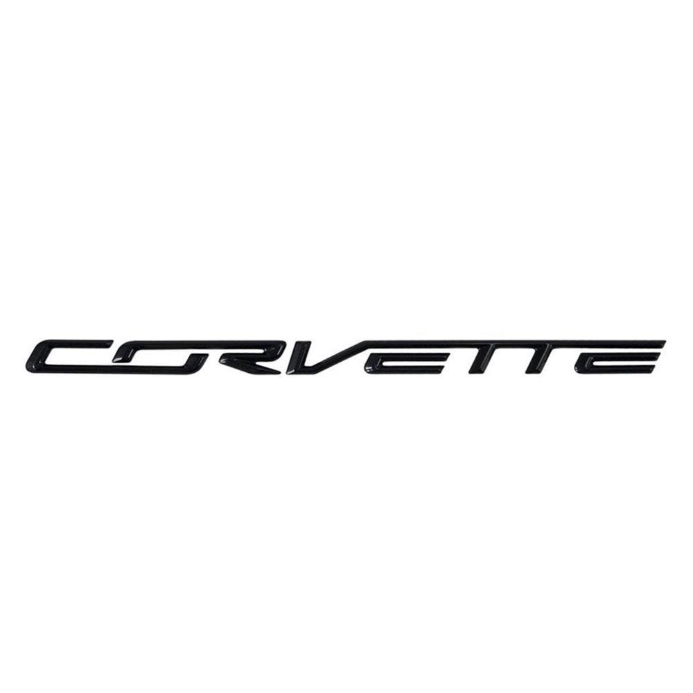 Corvette GM/OEM Rear Bumper Letters - Carbon Flash : C7 Stingray, Z51, Z06-SR1 Performance
