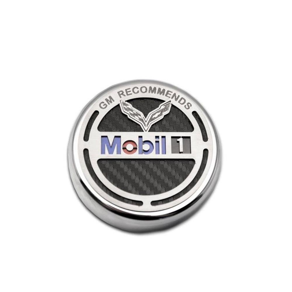 Corvette Commemorative GM Recommends Mobil 1 Oil Cap Cover : C7 Stingray, Z51, Z06, Grand Sport-SR1 Performance