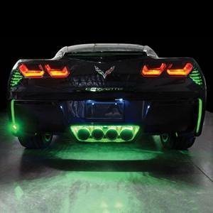 Corvette Rear Fascia/Exhaust LED Lighting Kit : C7 Stingray, Z51 (Orange / Super Bright)-SR1 Performance