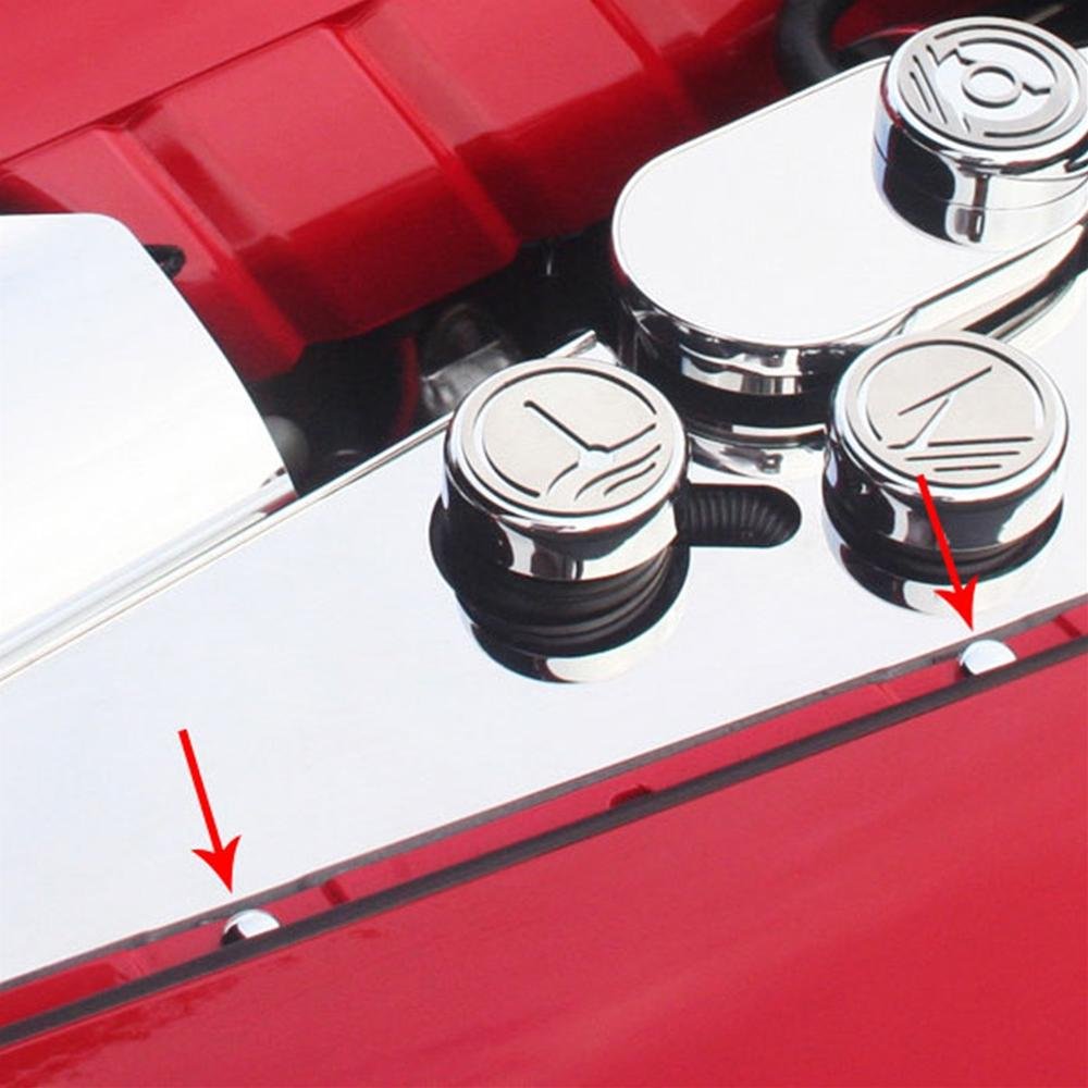 2005-2013 Corvette Chrome Engine & Trunk Screw Cap Cover Kit - 60pc-SR1 Performance