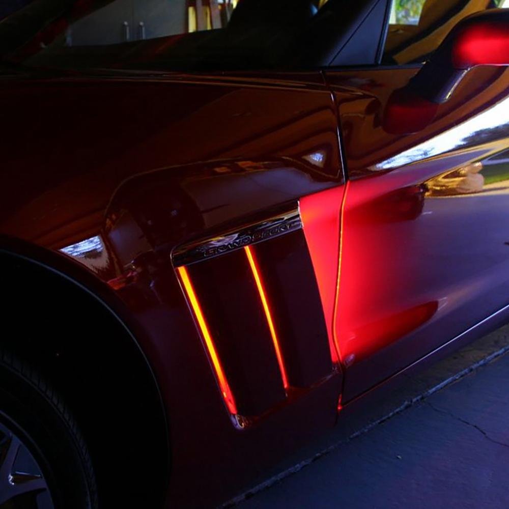 Corvette Fender Side Cove LED Lighting Kit with RGB Bluetooth : C6 Grand Sport-SR1 Performance