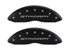 MGP 13009SSTYMB Caliper Covers-Matte Black, Front and Rear: Stingray