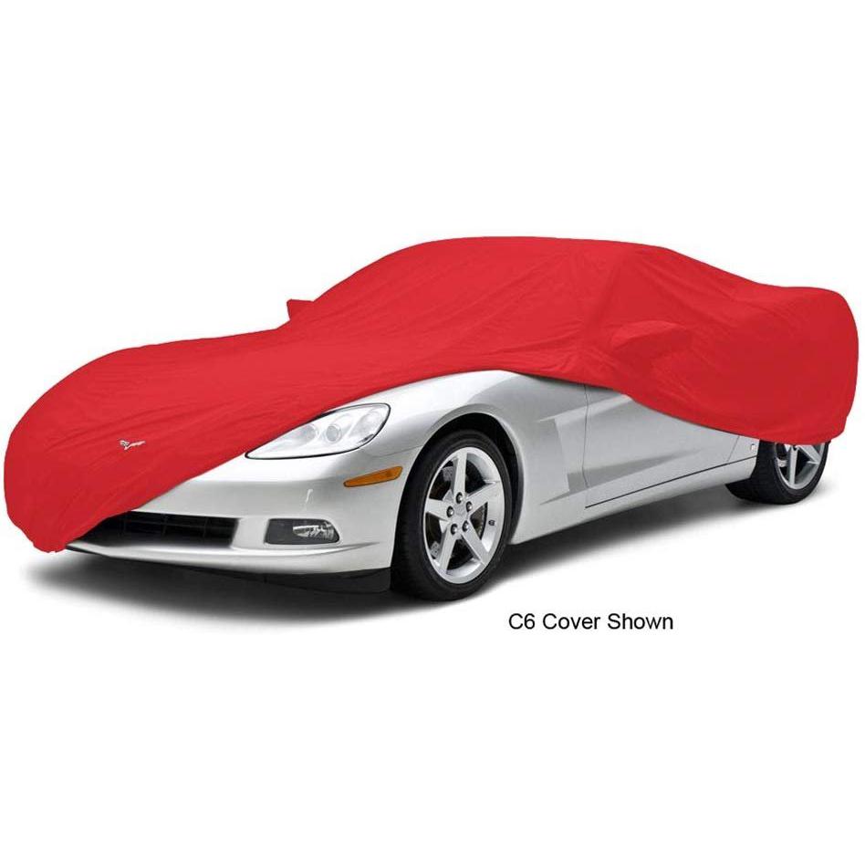 Corvette Car Cover - All Weather Custom Fit with Z06 Logo - Red : 2006-2013 Z06-SR1 Performance