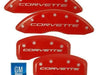 MGP Caliper Covers Chevrolet Corvette C6 2005 2006 2007 2008 2009 2010 2011 2012 (Licensed Logo) - Red