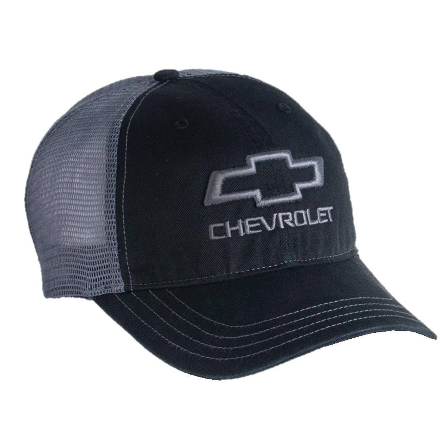 Chevrolet Open Bowtie Garment Washed Mesh Snapback Hat-SR1 Performance