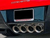 C7 Corvette Stingray Exhaust Filler Panel Perforated Brushed Stainless Steel NPP Exhaust Fits: All 14 through 16 Corvettes With Stock NPP Dual Mode Exhaust