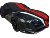 2005-2024 Ford Mustang Ultraguard Plus Car Cover - 300D Indoor/Outdoor Protection - Black with Red Stripes
