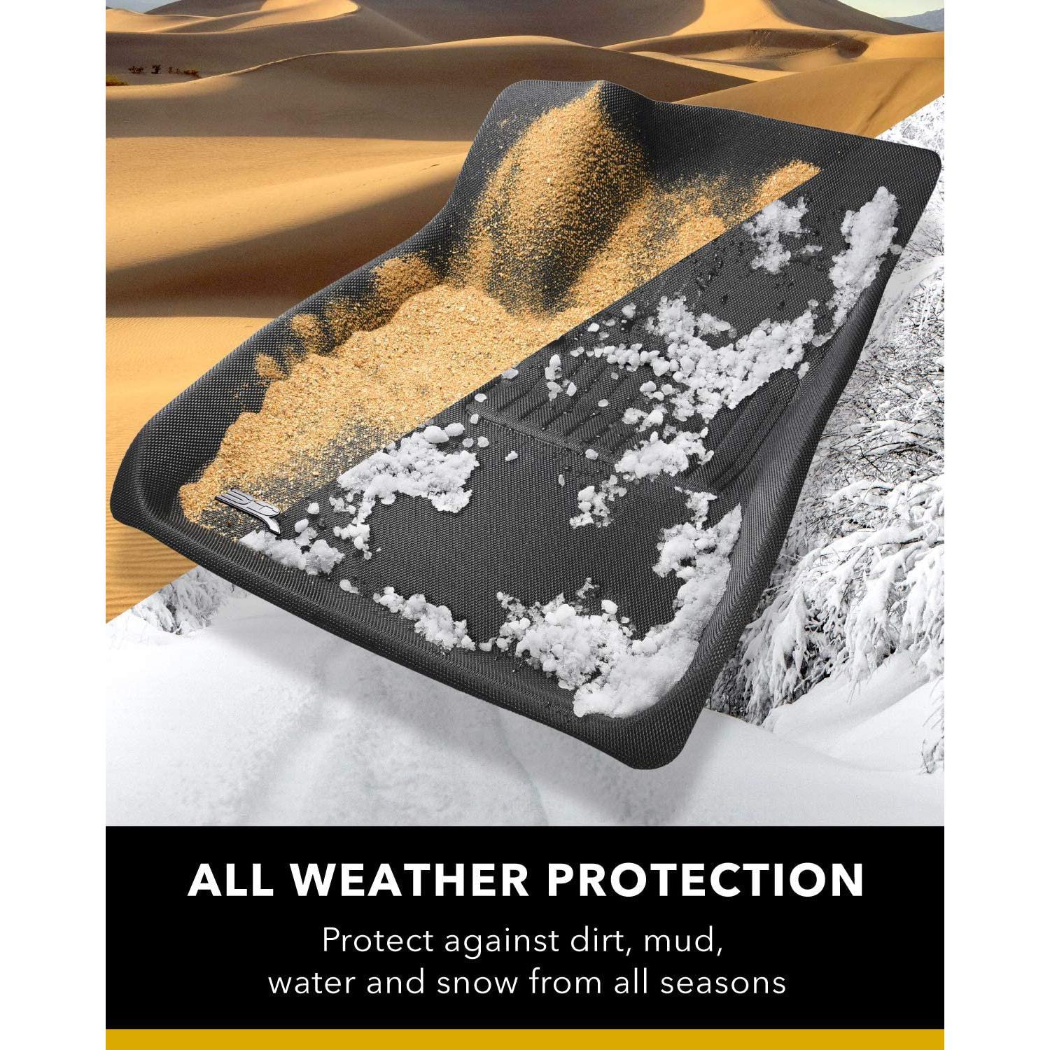 2021-2022 Tesla Model Y 3D MAXpider All-Weather Floor Mats Custom Fit - Black-SR1 Performance