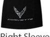 C8 Corvette Vertical Gesture Logo T-Shirt - Black