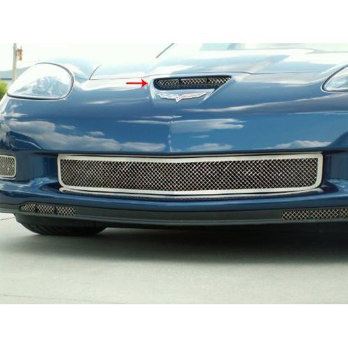 American Car Craft Chevrolet Corvette 2006 2007 2008 2009 2010 2011 2012 2013 Z06 / Grand Sport Mesh Hood Vent Grilles Trim Kit-SR1 Performance