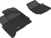2015-2022 Ford F-150 SuperCab 3D MAXpider Front Row Custom Fit All-Weather Floor Mat Kagu - Black