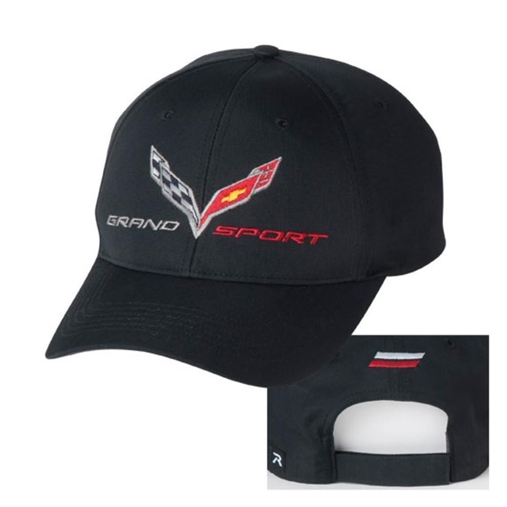 C7 Corvette Grand Sport Flag Hat : Black