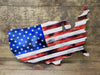 American Flag Full USA Metal Sign (24" x 14")