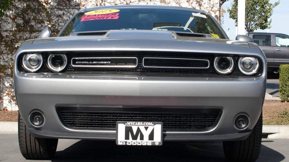 STO N SHO Front License Plate Bracket for 2015-2023 Dodge Challenger SXT, R/T, SRT, Scat Pack Without Adaptive Cruise