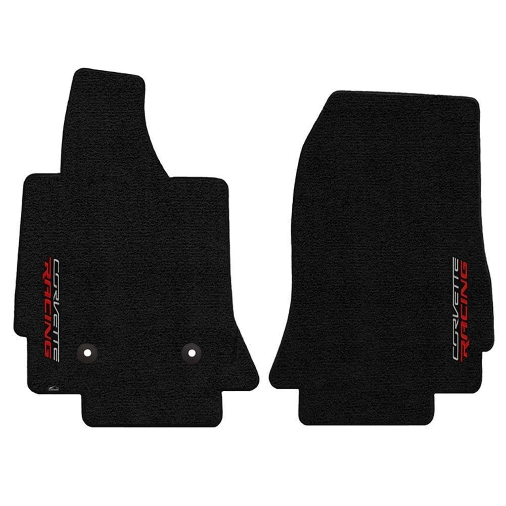 C7 Corvette Floor Mats - Lloyds Mats - Corvette Racing Script Logo