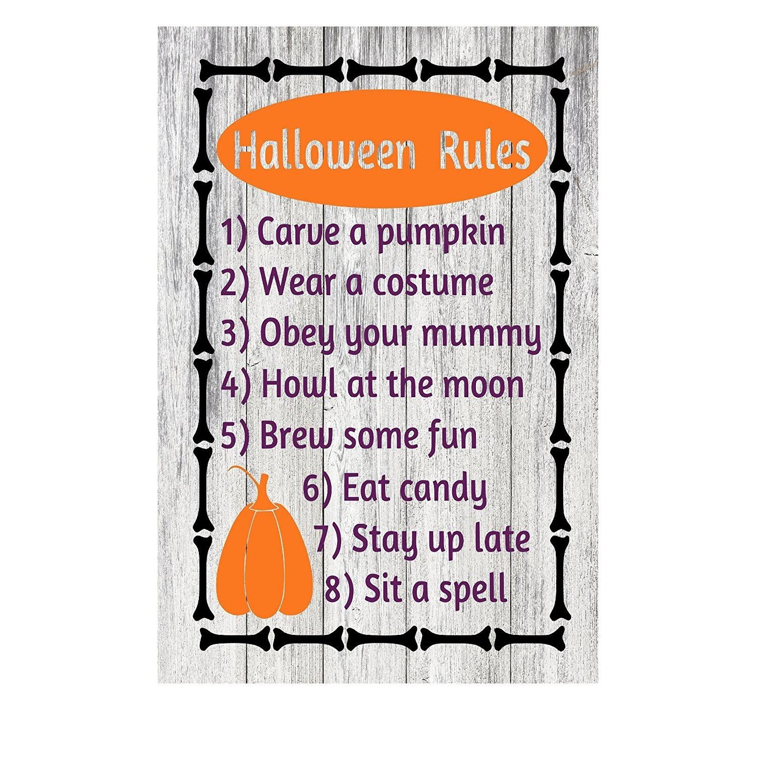 Halloween Spooktacular Rustic Metal Sign - 12" x 8"