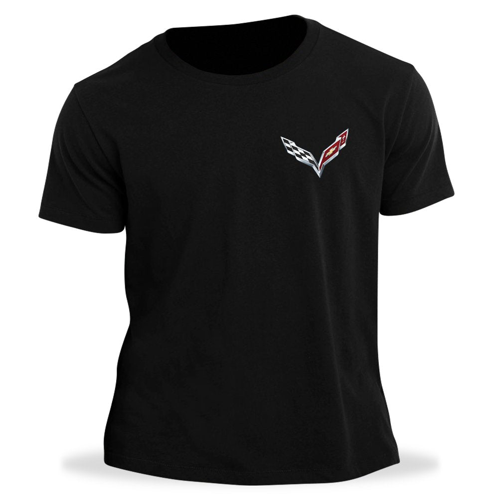 C7 Corvette Born in The USA American Legacy Men's T-Shirt - Black