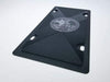 Eurosport Daytona- Compatible with -, Carbon Steel License Plate- Black Florida State Flag Matte Black/Black Opaque