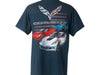 C7 Corvette Grand Sport USA Flag T-Shirt - Blue