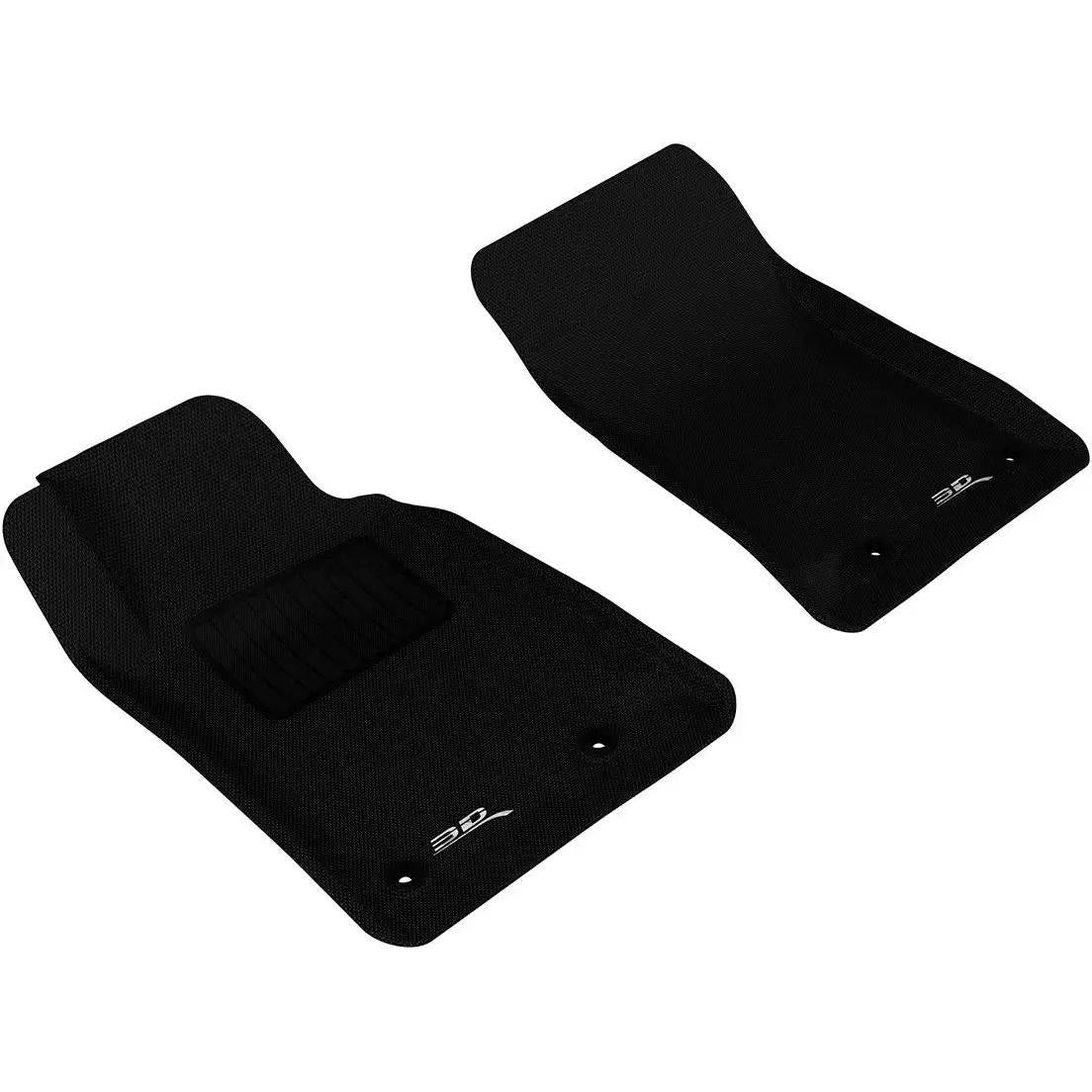 3D MAXpider Custom Fit Kagu Floor Mat (Black) for 2010-2015 Chevrolet Camaro - 1ST Row-SR1 Performance