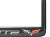 2010-2013 C6 Corvette License Plate Frame - 100% Real Carbon Fiber