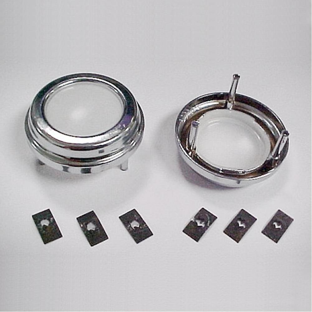 Corvette Courtesy Light Bezels W/Lenses : 1953-1957-SR1 Performance