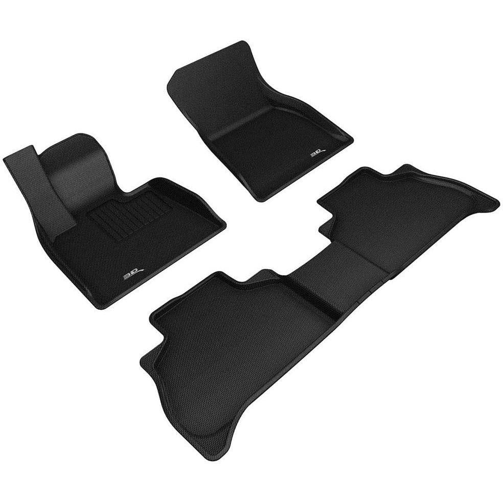 3D MAXpider All-Weather Floor Mats for BMW X5 (G05) 5-Seater 2019-2022 Custom Fit Car Floor Liners, Kagu Series (1st & 2nd Row, Black)-SR1 Performance