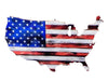 American Flag Full USA Metal Sign (24" x 14")