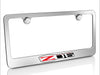 C6 Corvette Z06 505HP Logo Metal License Frame - Chrome