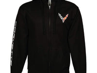 C8 Corvette Next Generation Born in The USA American Legacy Zip Up Hoodie Jacket - Black-SR1 Performance