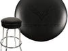 C7 Corvette Executive Leatherette Debossed Stool 30" - Black