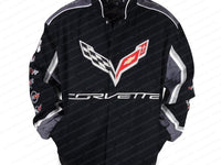 C1-C7 Corvette All Logo Collage Twill Jacket - Black-SR1 Performance