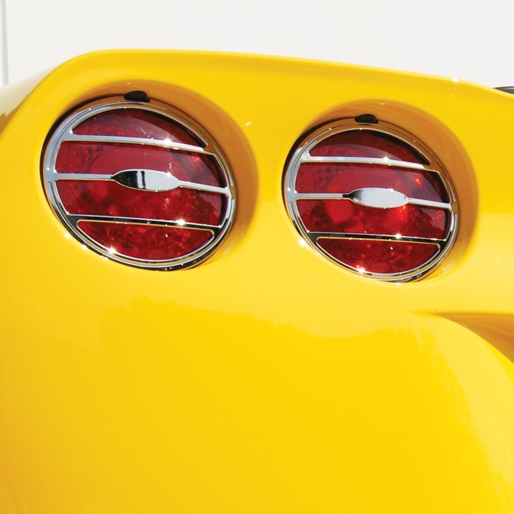 C6 Corvette Taillight Bezels - Chrome 4 Pc. Set-SR1 Performance