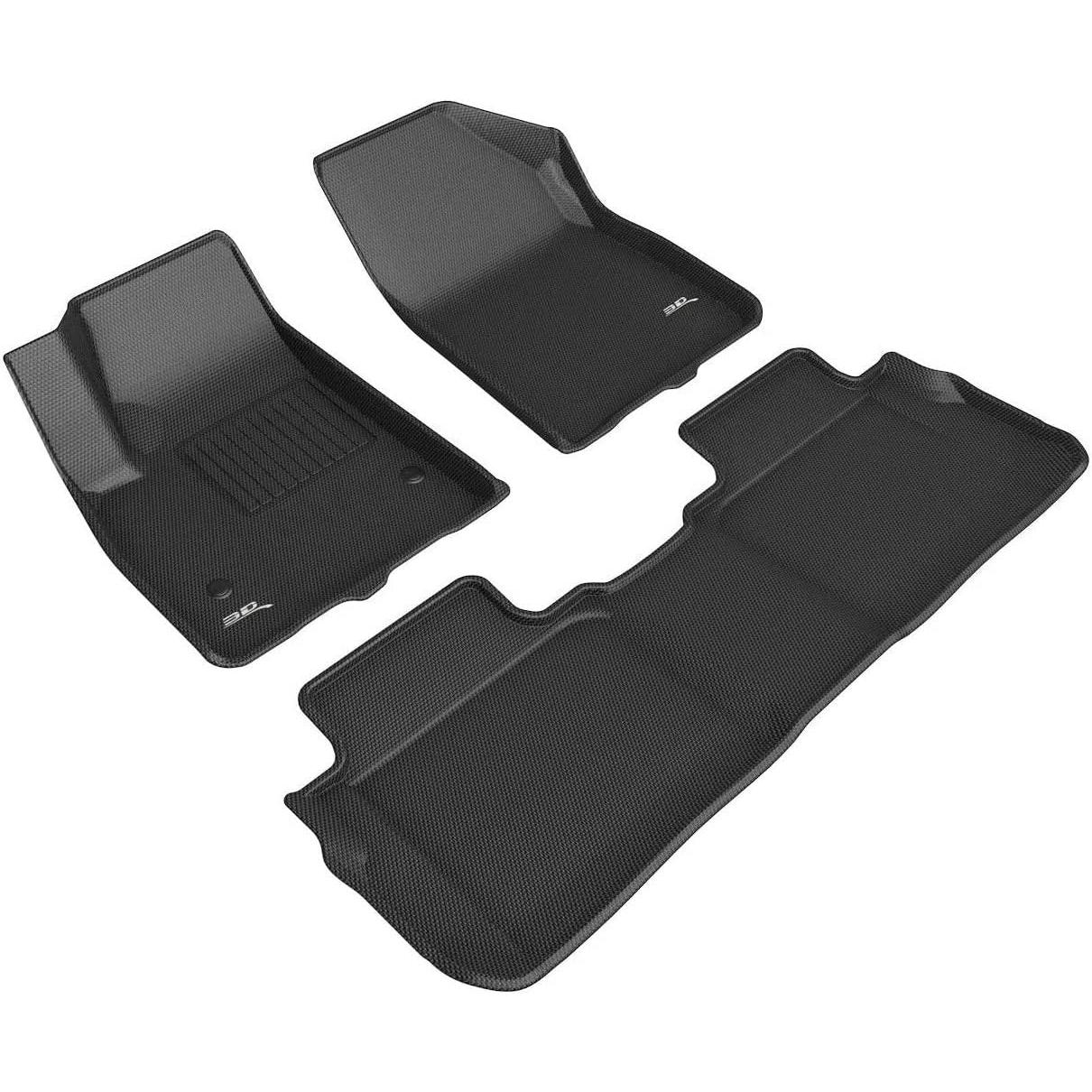 2019-2022 Chevrolet Blazer 3D MAXpider Custom Fit Kagu Floor Mats (Black)-SR1 Performance