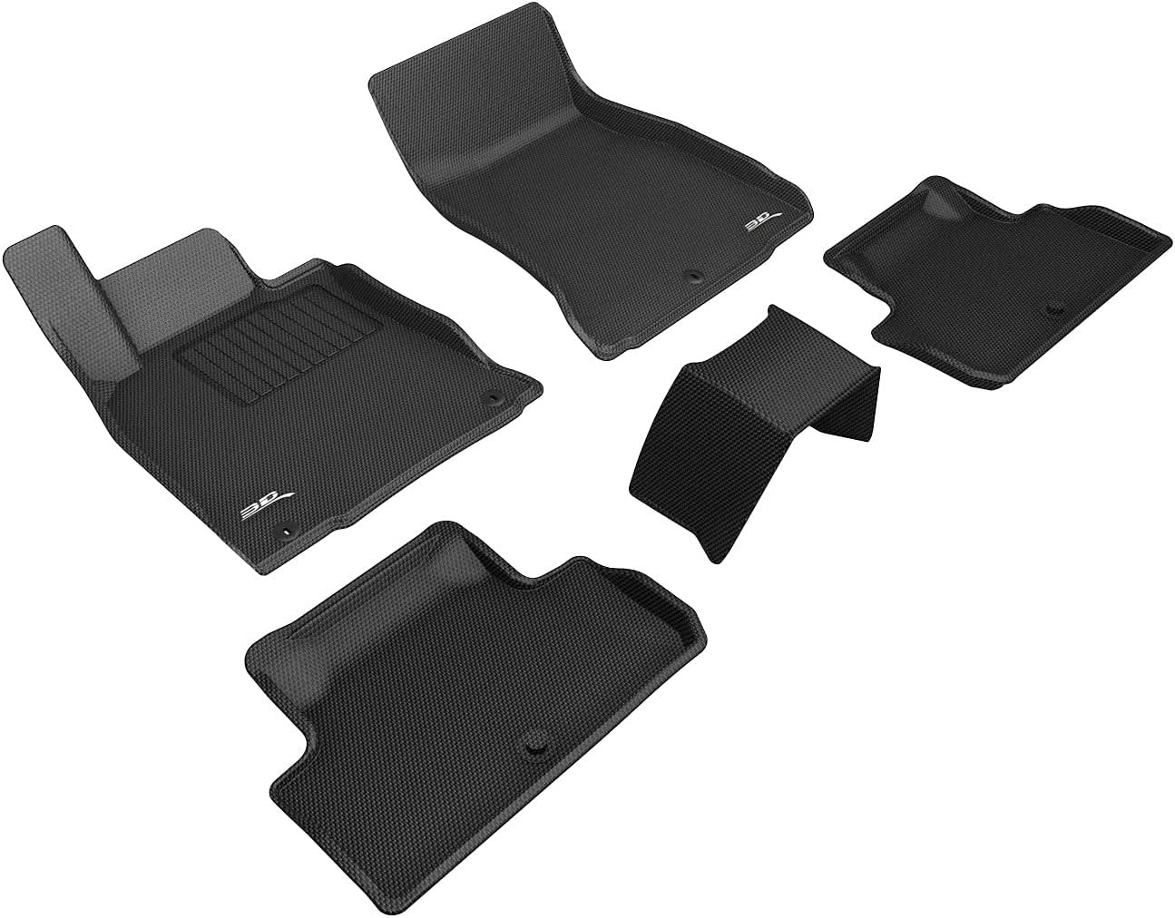 2019-2021 Genesis G70 RWD 3D MAXpider Custom Fit Kagu Floor Mats - Black